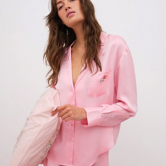 FOR LOVE & LEMONS FOR VICTORIA’S SECRET Everyday PJ Top Size M - Picture 1 of 8